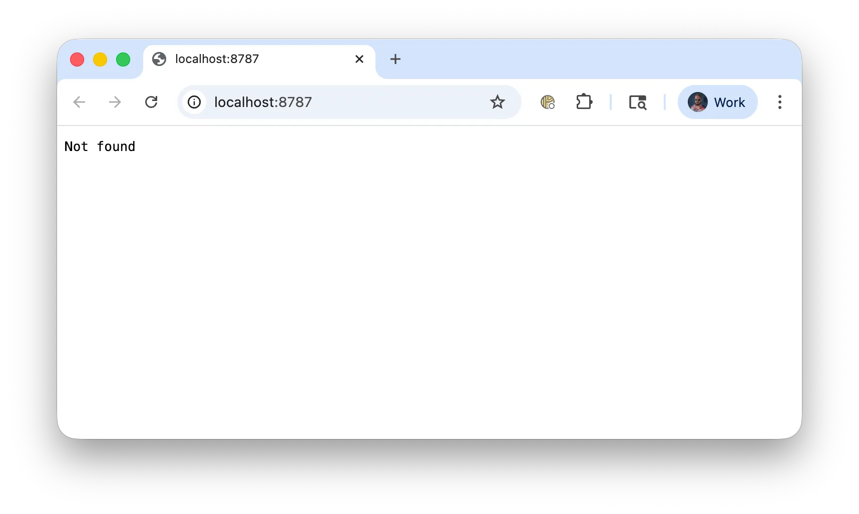 Browser output