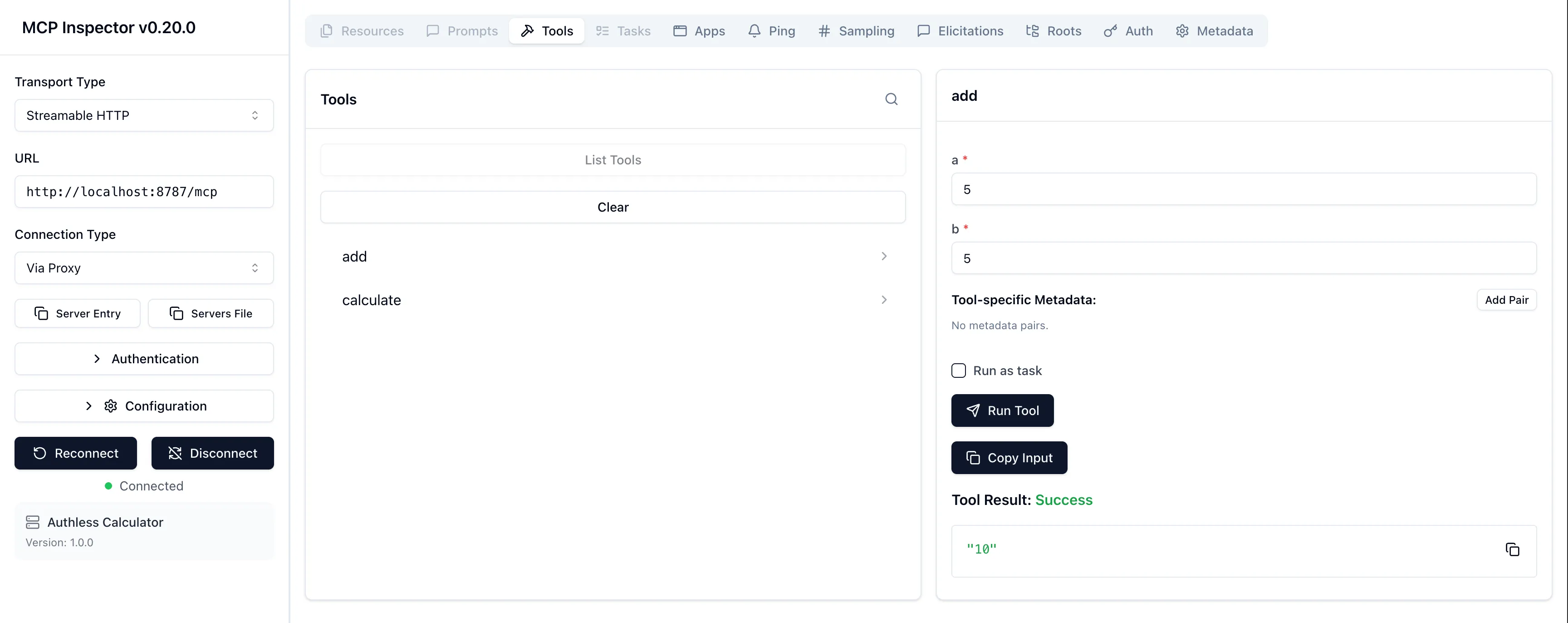 Preview for inspector 